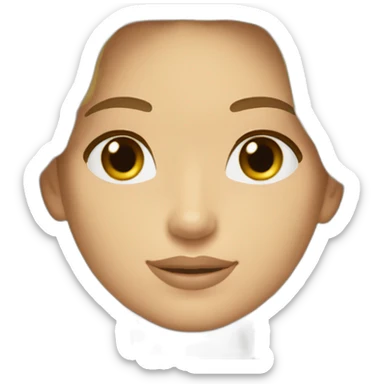 Top gun maverick blonde hair brown eyes sticker