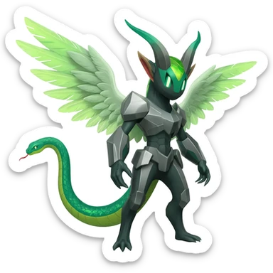 exotic Fakémon-Pokémon-Dutch-Angel-Dragon-Wickerbeast-Grem2-Sergal-Trico-Vernid-creature sticker