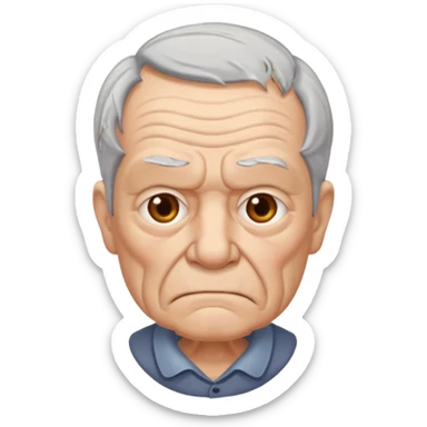 Grumpy old man sticker