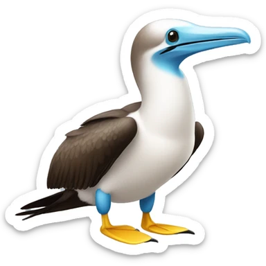 blue footed booby sticker