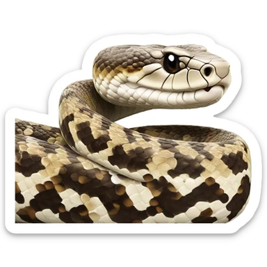 Eastern diamond back rattle snake  sticker