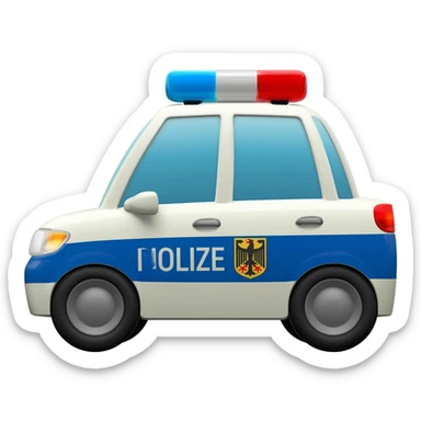 German Polizei Auto sticker