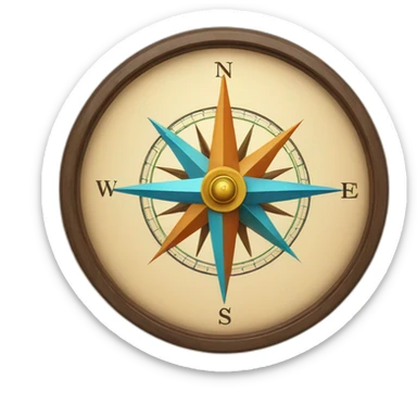 Compass book mix sticker