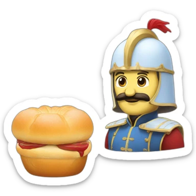Un chevalier brioche sticker