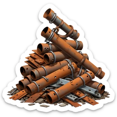 débrouille post apocalyptique ferraille  sticker