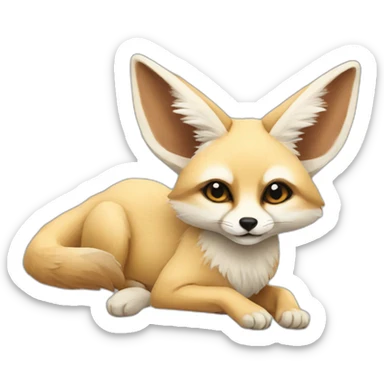 Fennec Fox with joint sticker