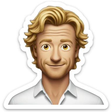 Simon baker sticker