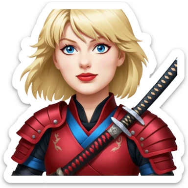 Fierce Samurai sticker