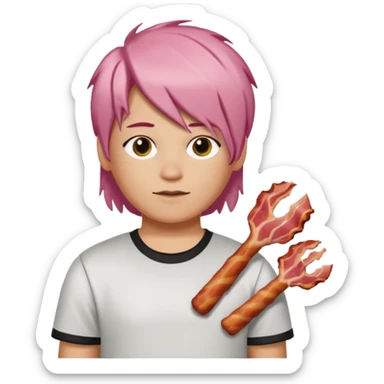 hair bacon roblox sticker