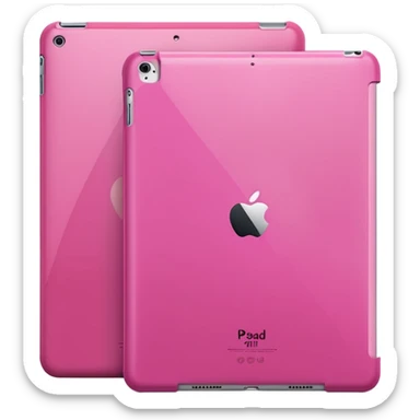 iPad 11 air with a pink case sticker