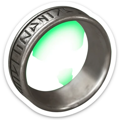 Magic Ring with power radiating from it sticker