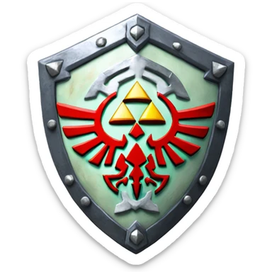 Legend of zelda hylian shield sticker
