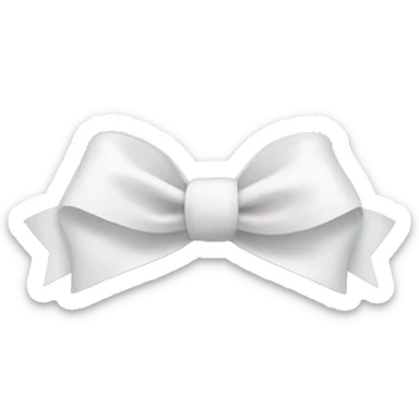 Pink heart with white bows sticker