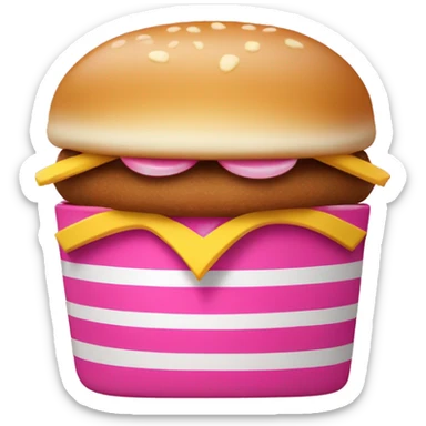 Cute pink McDonald’s meal sticker