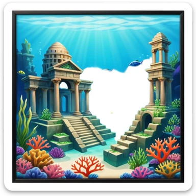 The Lost Island of Atlantis sticker