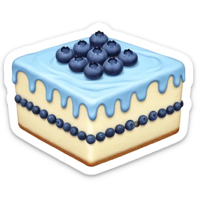 one piece with blue cream on top and blueberries sticker