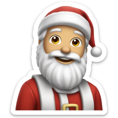 Handsome santa sticker