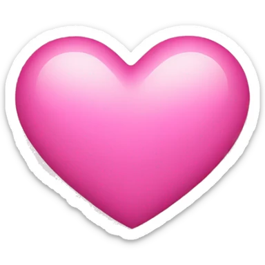 Heart pink sticker