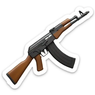 AK 49 facing right sticker