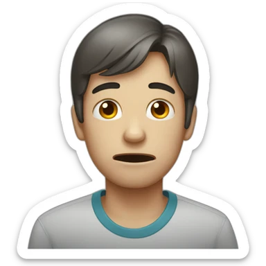 qwerty crying that his family abandoned him sticker