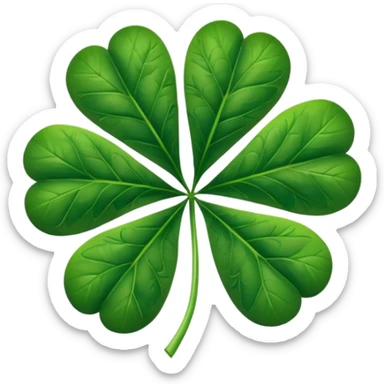 Marijuana leaf crossed with a 5 leaf clover sticker