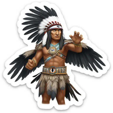 Philadelphia eagle attacking kansas city chief sticker