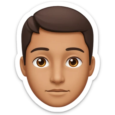 a person with a lot of details 3/4 view sticker