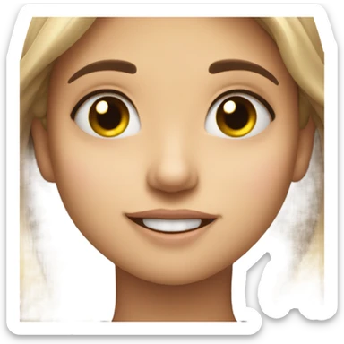 a dimple on the cheek sticker