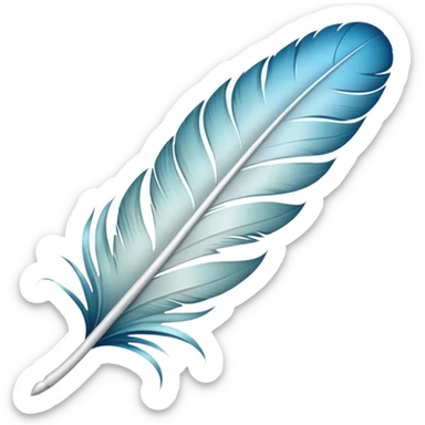 
Feather with Kori pattern sticker