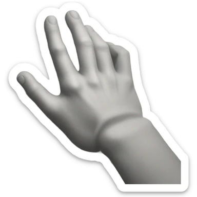 Hand rested on wall with head down in defeat sticker