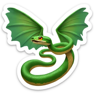 Snake with wings sticker