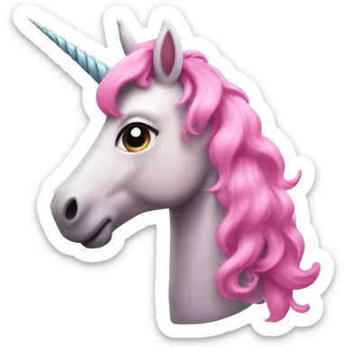 Pink unicorn  sticker