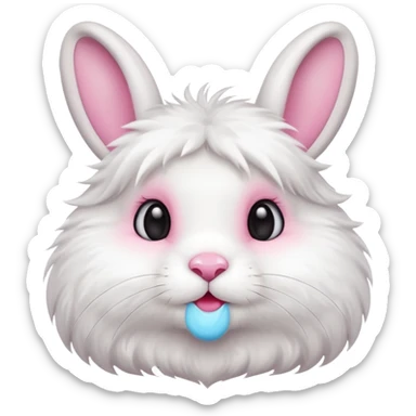 a cute and sweet rabbit sticker