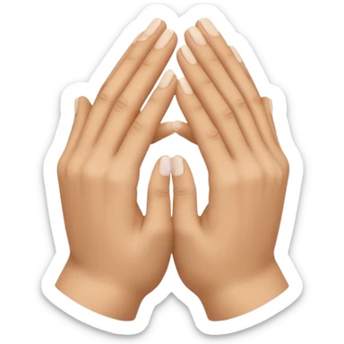 deux mains qui ce croise sticker