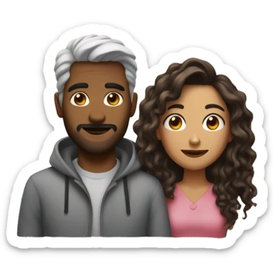 ma with my boyfriend  sticker