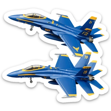 US Navy Blue Angels f/a-18 sticker
