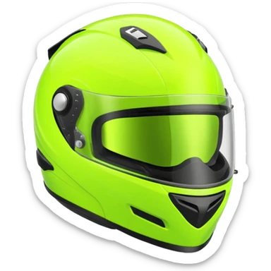 ate a Florecent green heart emoji as the same patterns as Lando Norris's helmet sticker