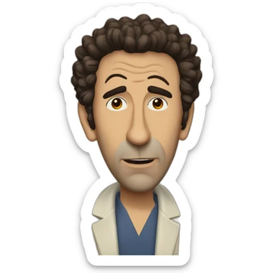 Cosmo Kramer sticker