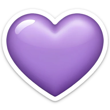 Lite purple heart sticker