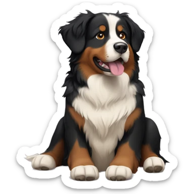 auszralian shepherd / bernese mountain dog mix sticker