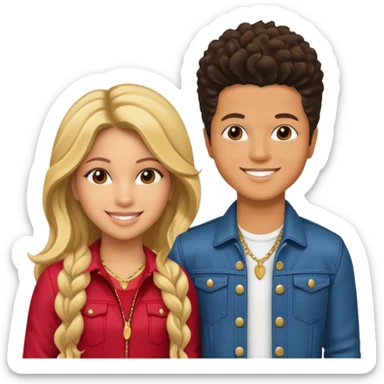 Shakira And Bruno Mars sticker