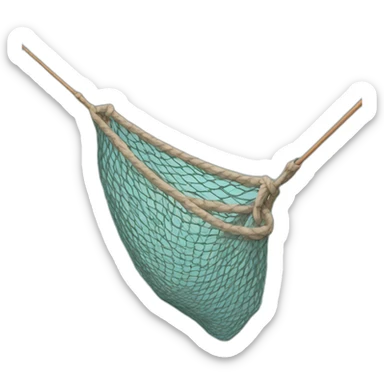 Fishing net sticker