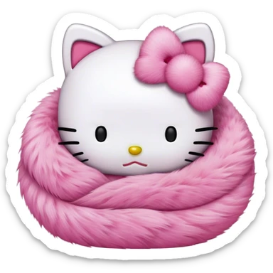 hello kitty sleeping sticker