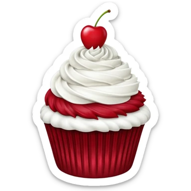 Red velvet cupcake  sticker