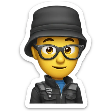 hacker Schtroumpfs sticker