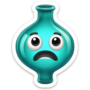 the atomic element arsenic with a shocked expression sticker