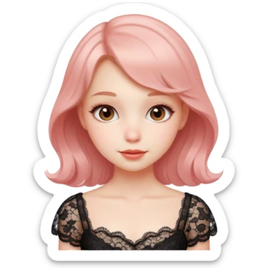 coquette girl sticker