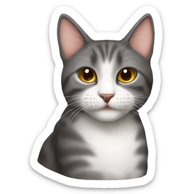 Gato a fazer coco sticker