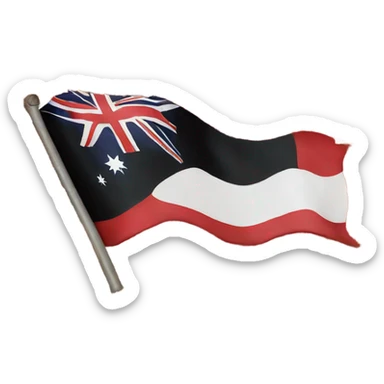 Australian indigenous flag sticker