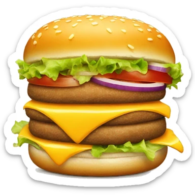cheese burger sticker